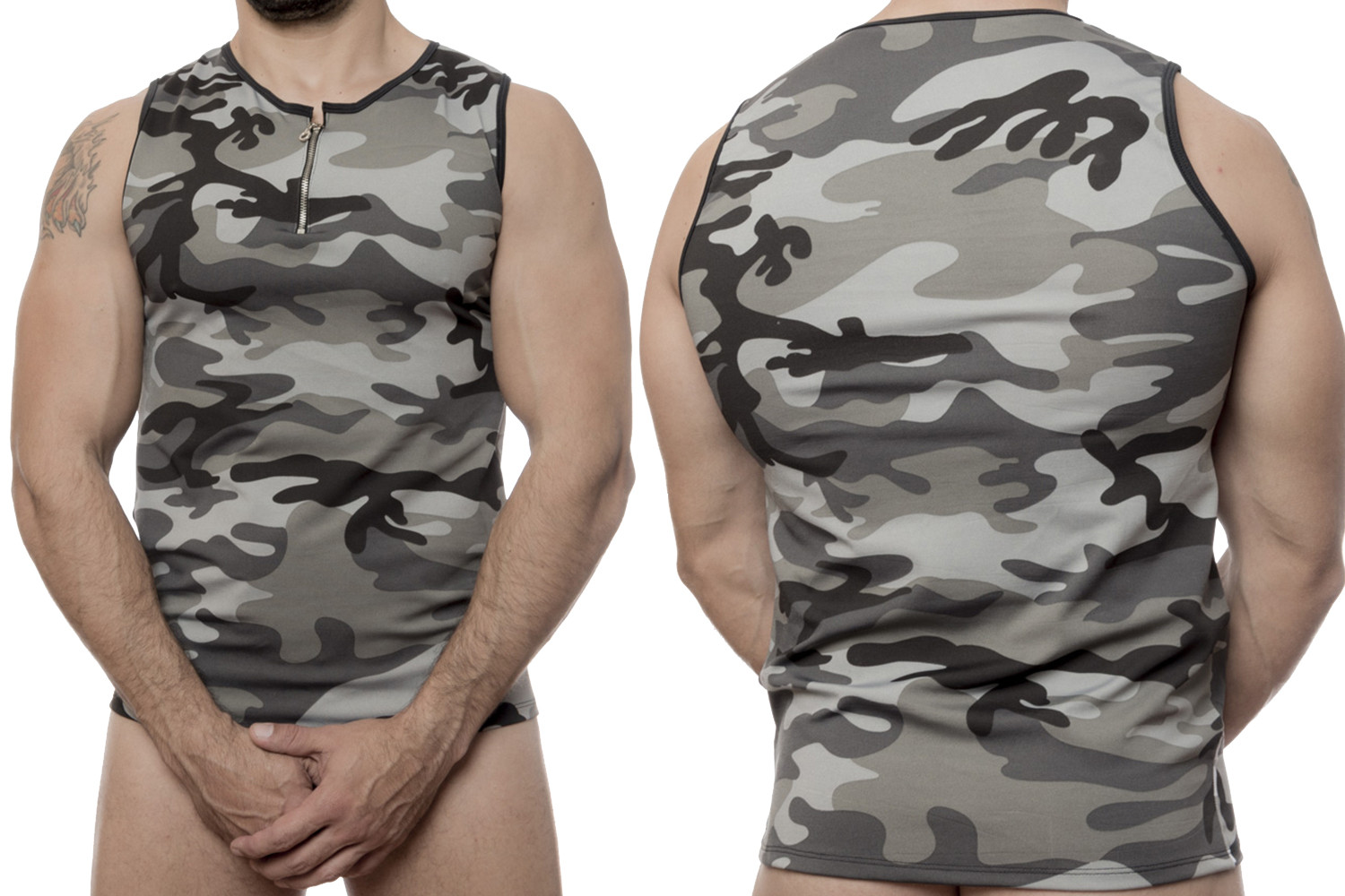 Camiseta Regata Tule Camuflada