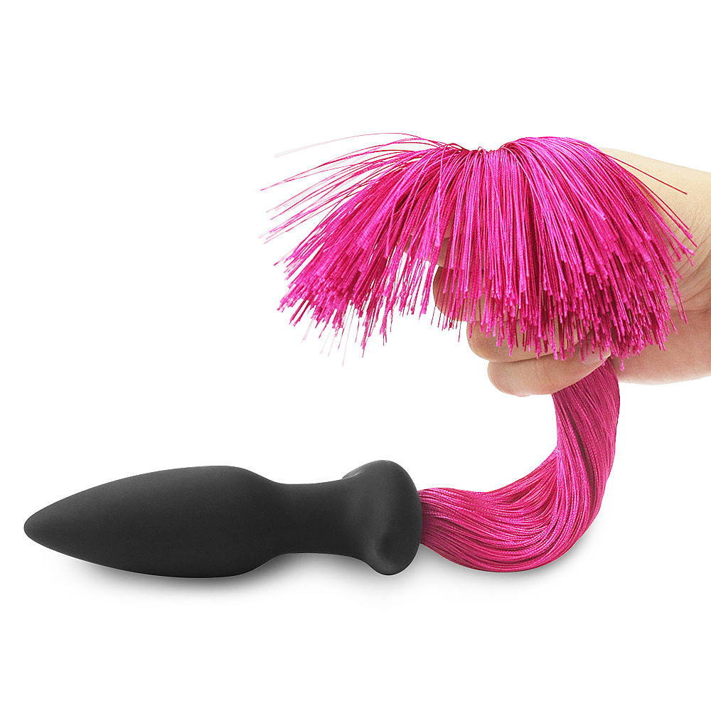 Plug Anal com Cauda Longa - LOVETOY SILICONE ANAL PLUG WITH PONY TAIL