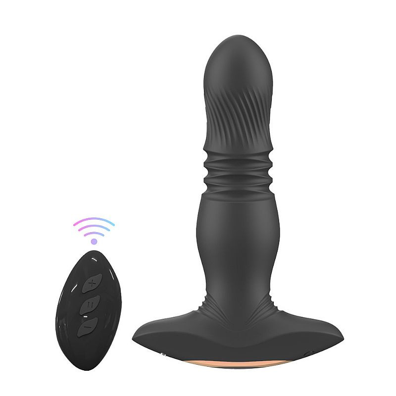 Plug Anal com Vibro - Vai e vem - Roy - RCT - 8341