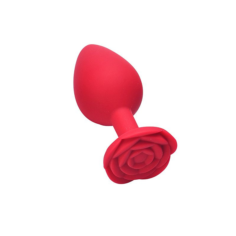 Plug Anal em silicone - Formato de Rosa - Tamanho G - 10,0x4,0 - 1289