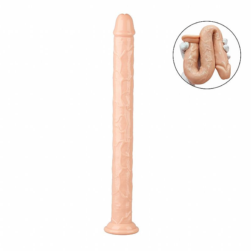 Pênis Realístico em Silicone com Ventosa - 46,0x4,5 cm - 2851