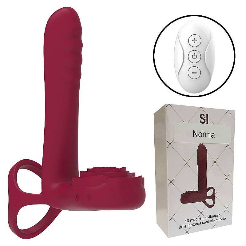 Vibrador Peniano com anel duplo - Norma - ALWUP - 8211