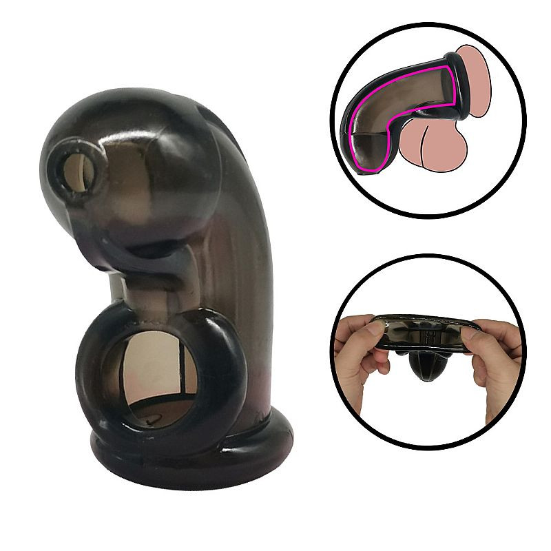 Capa Peniana Cinto de Castidade em Silicone - 8049