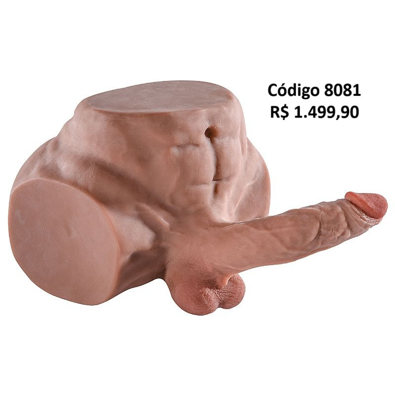 Masturbador Homem Meio Corpo em CyberSkin Model 8.000 Kg - 8081