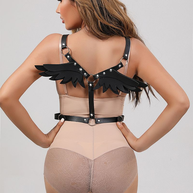 Harness Peitoral com Asas Couro Sintético - 8182