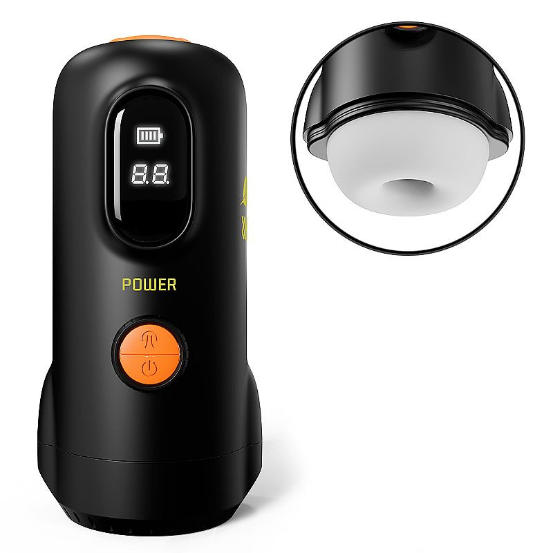 Masturbador Forma de Lanterna com Tela de LED / Sucção - Power - À Longa distância - APP - 8184