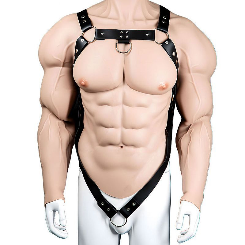 Harness Masculino Peitoral e Cintura Com Anel Peniano - 8223