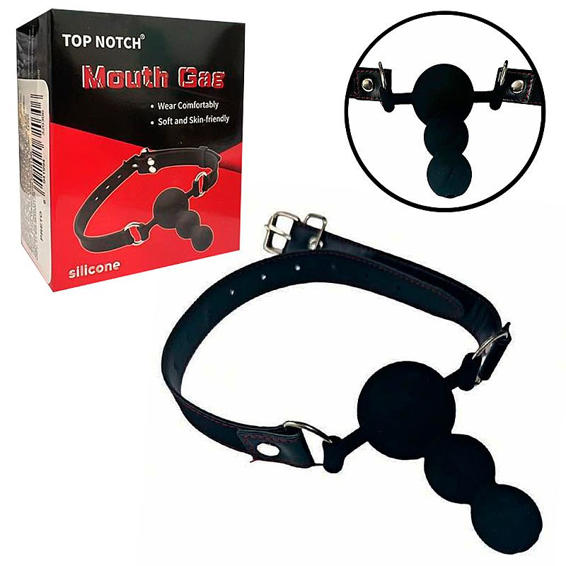 Mordaça com Formato de Plug em Silicone - 8210