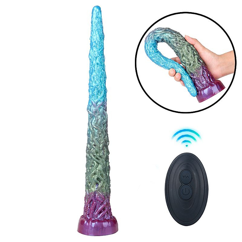 Plug Anal Alien com Vibração - Controle Remoto - 41,0 x 5,3 cm - 8090