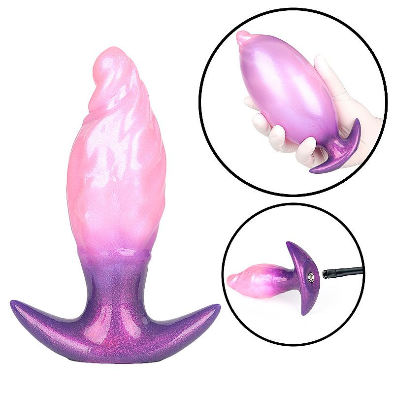 Plug Anal Silicone Inflável - 10,7 X 3,9 cm - 8086
