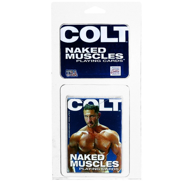 Baralho com Ilustrações de Homens - Colt Naked Muscle Playing Cards - California Exotic
