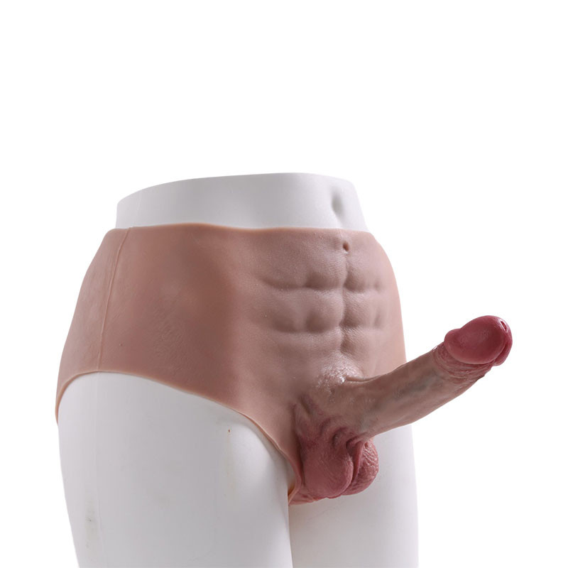 Cinta Peniana Estilo Short com Detalhes de Abdômen Masculino – ONE-PIECE PENIS STRAP - 8297