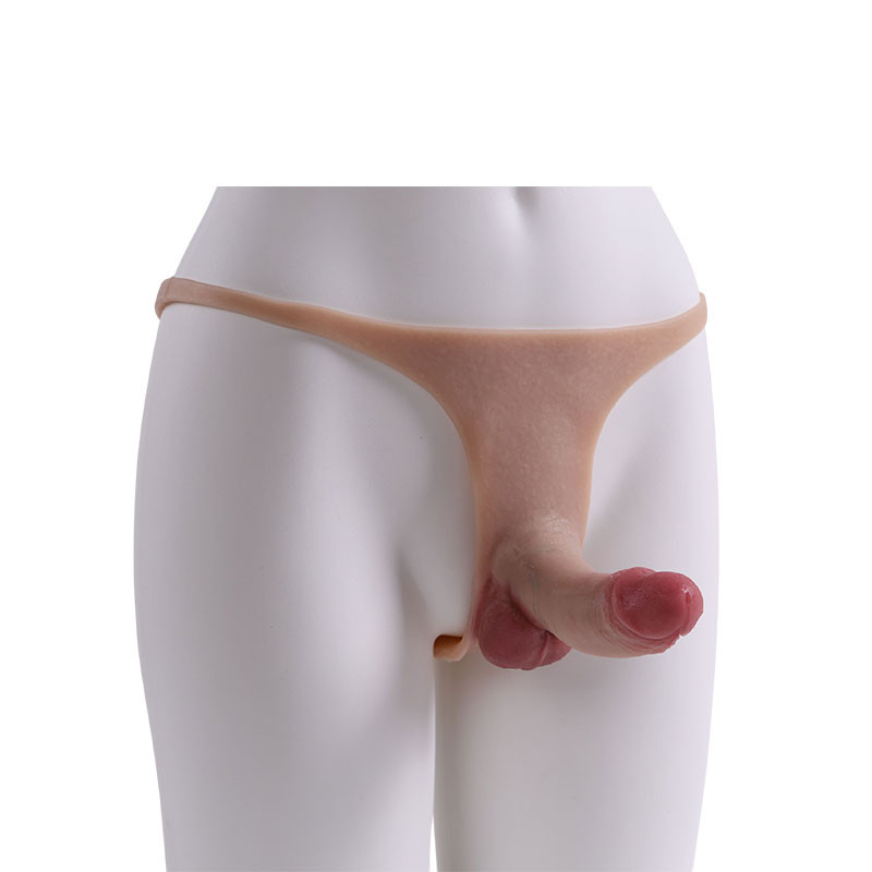 Cinta Peniana Estilo Tanga com Pênis Realístico com Escroto, Veias Salientes e Glande – ONE-PIECE PENIS STRAP - 8316