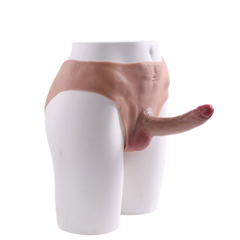 Cinta Peniana Estilo Tanga com Detalhes de Abdômen Masculino, Possui Pênis Realístico com Escroto – ONE-PIECE PENIS STRAP - 8319