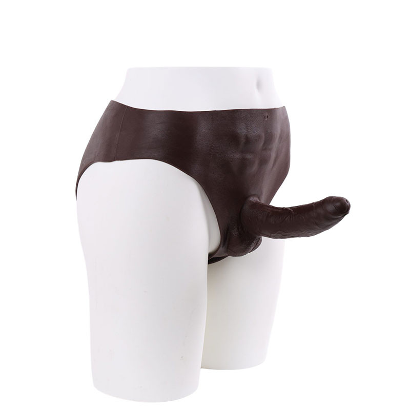 Cinta Peniana Estilo Tanga com Detalhes de Abdômen Masculino, Possui Pênis Realístico com Escroto – ONE-PIECE PENIS STRAP - 8320