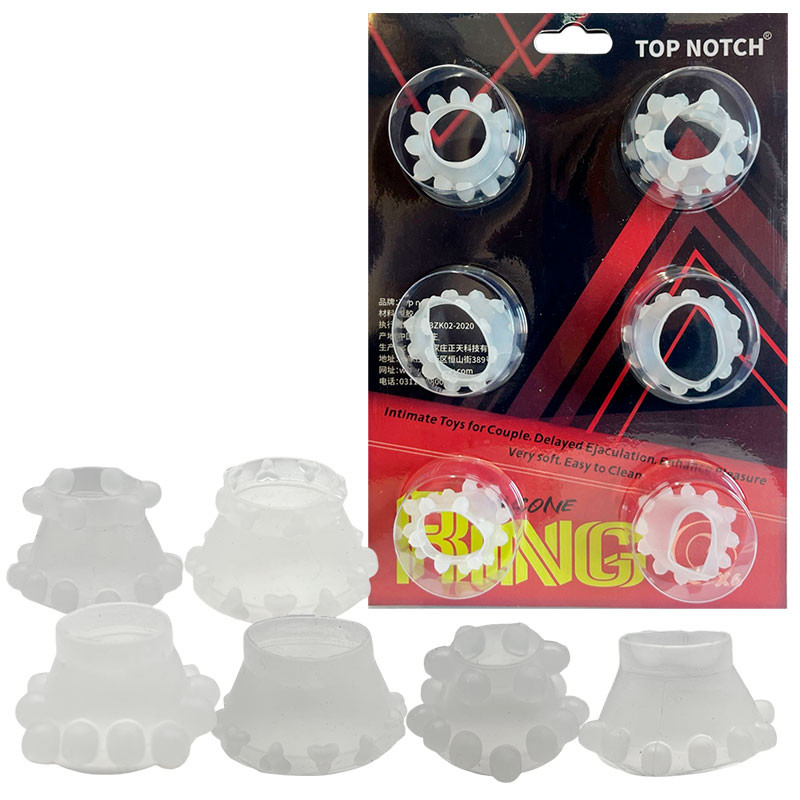 Kit com 6 Anéis Penianos – SILICONE RING - 8016