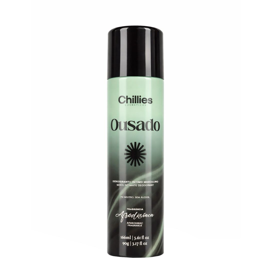 Ousado Desodorante Íntimo Masculino Em Aerosol 90g Chillies - 8048