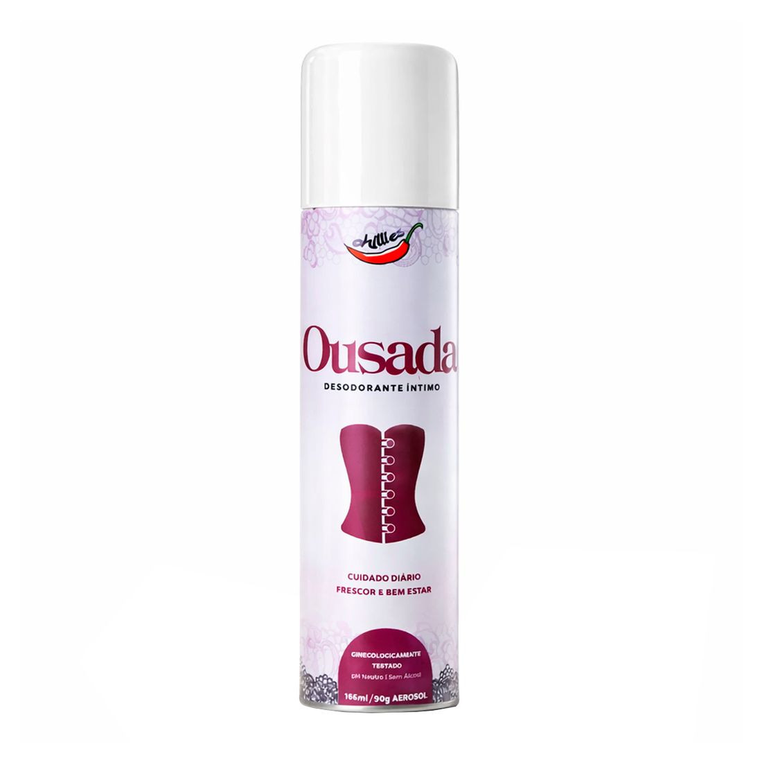 Ousada Desodorante Íntimo Em Aerosol 90g Chillies - 8042