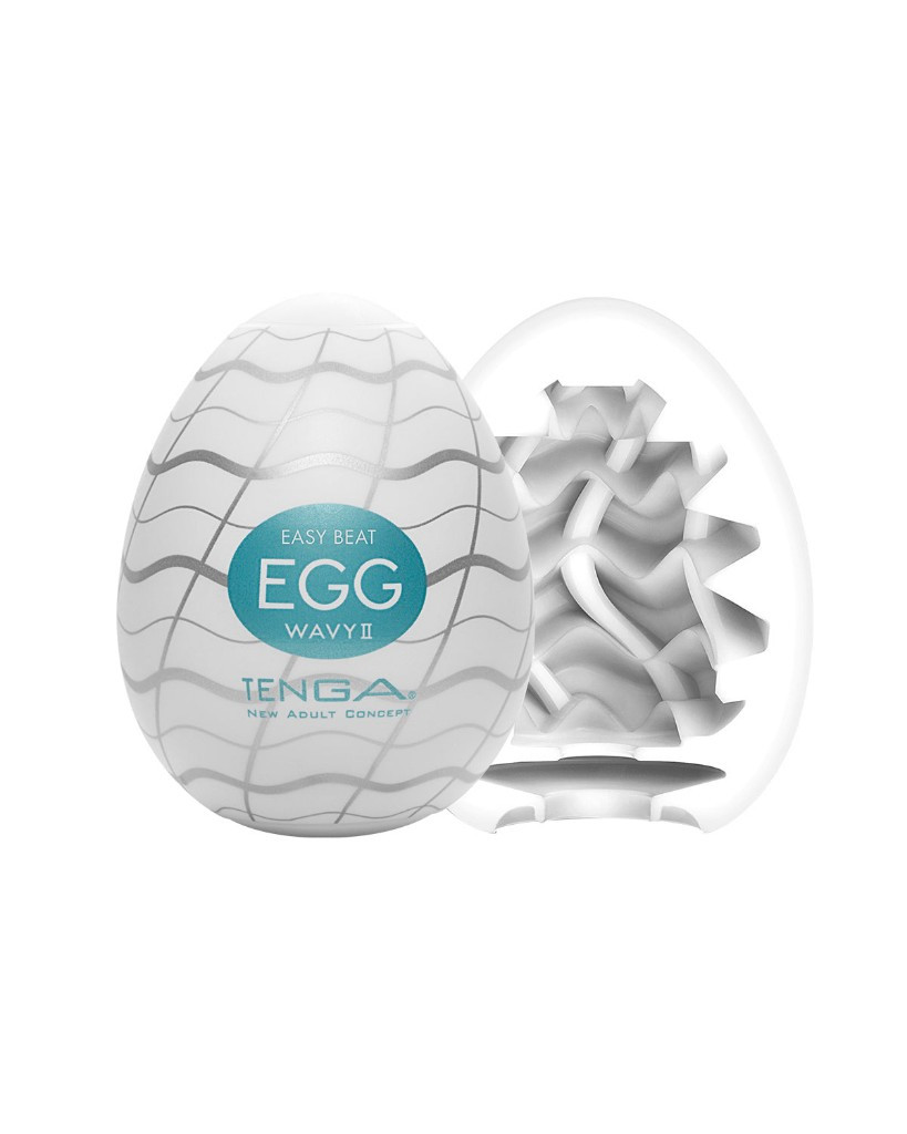wavy 2 egg magical kiss-masturbador masculino