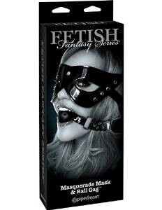 Kit Máscara & Mordaça Ball Gag - Fetish Fantasy Edição limitada PD4447-23