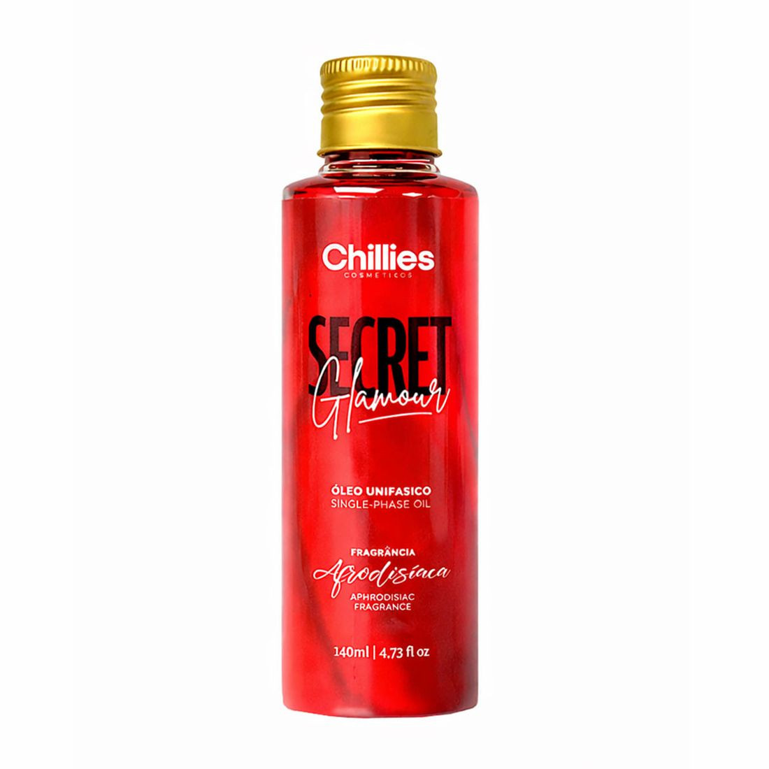 Secret Glamour Óleo Corporal Unifásico Com Fragrância Afrodisíaca 140ml Chillies - 8044