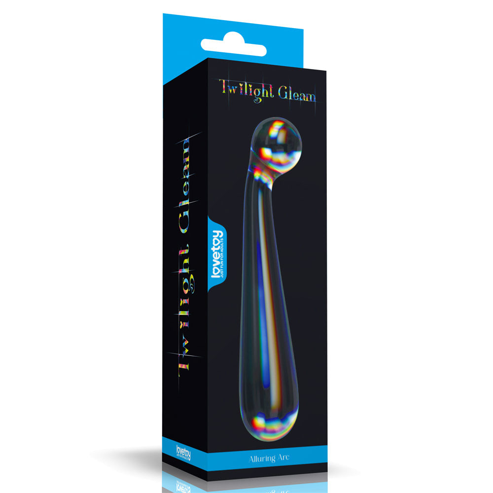 Penetrador de Vidro - 17cm Twilight Gleam Glass Dildo- Alluring Arc - LOVETOY - 8234
