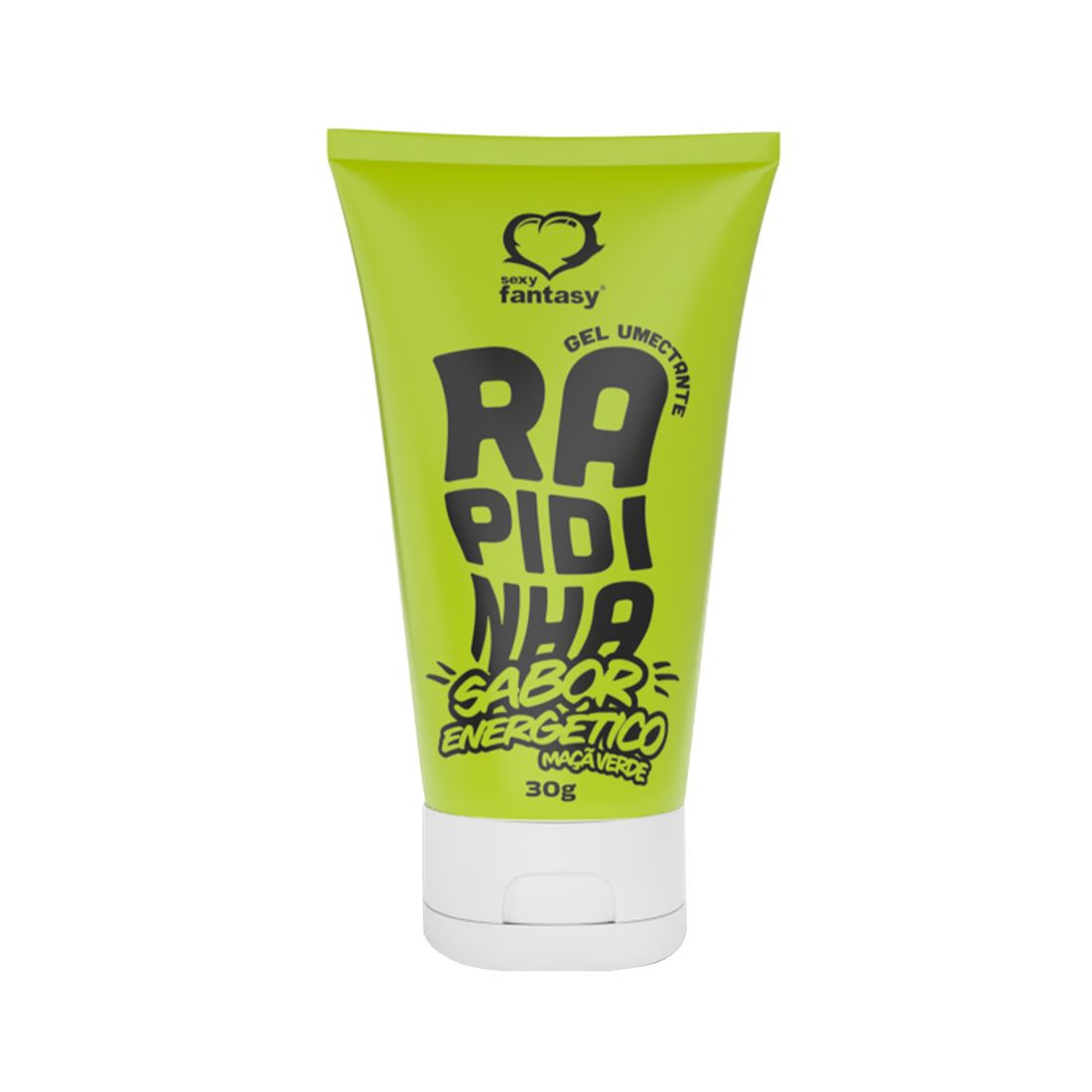 Lubrificante Íntimo Beijável Energético Maçã Verde Rapidinha 30g - 8030