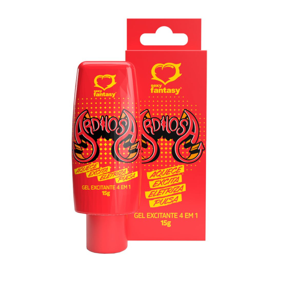 Ardilosa Gel Excitante 4 em 1 Aquece Excita Eletriza e Pulsa 15g - 8034