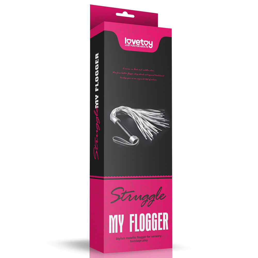 Chicote couro Luxo - Struggle My Flogger - LOVETOY - 8283