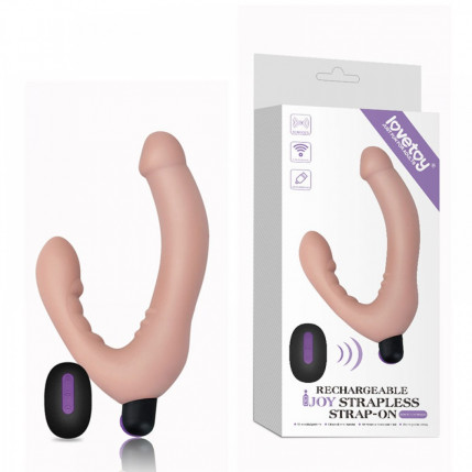 Penetrador Strapless Wireless com 10 Modos de Vibração - LOVETOY JOY STRAPLESS STRAP-ON