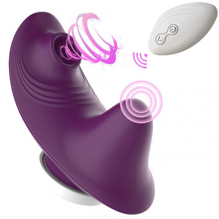 Vibrador de Calcinha Recarregável com Controle Remoto Pulsação - 6007
