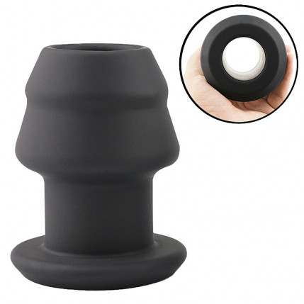 Plug Anal Vazado em Silicone - 9.8 X 4.6 cm - 8126