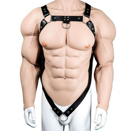 Harness Masculino Peitoral e Cintura Com Anel Peniano - 8223