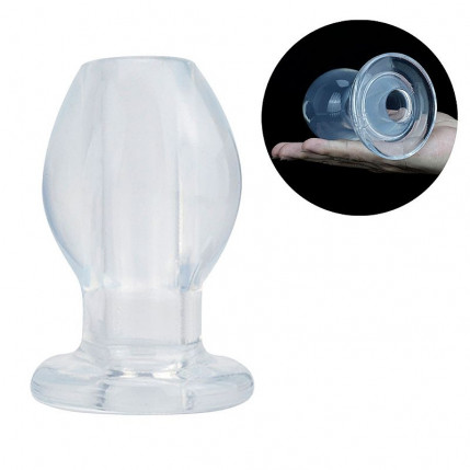 Plug Anal VazadoLiso - 11,4 X 6,9 cm - Tamanho G - 8097