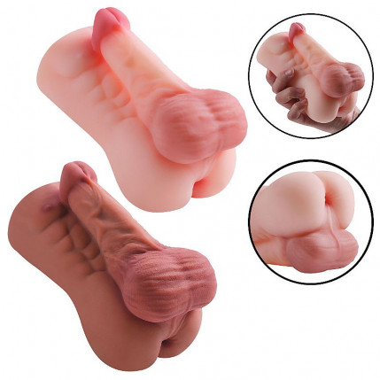 Masturbador Masculino - Formato de Corpo e Ânus Masculino - 15,5 x 8,5 cm - 8054