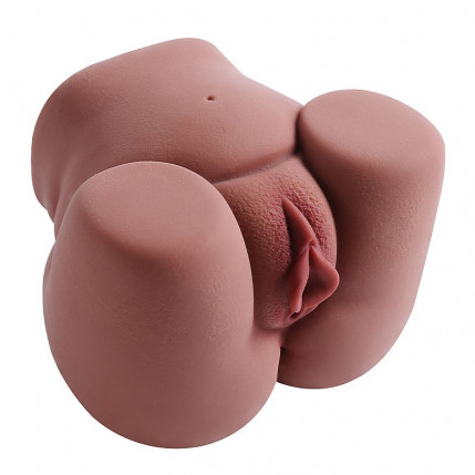 Masturbador Masculino Pequeno - Formato Bunda com Vagina e Ânus - 14,5 x 10,5 cm - 8099