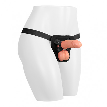 Cinta Strap On Neoprene Completa Preto - Fetiche