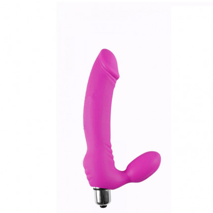 Penetrador duplo com glande e cápsula 10 vibrações STRAPLESS STRAP ON - 6520