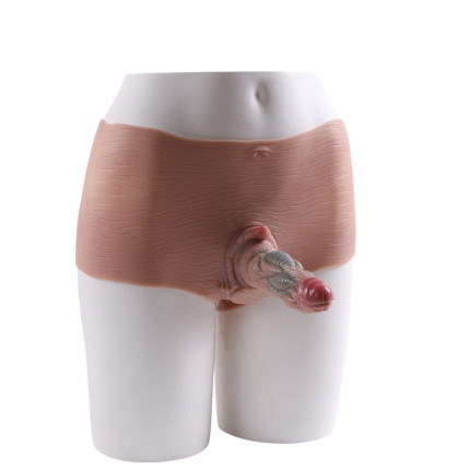 Cinta Peniana Estilo Short com Penetrador Coberto de Saliências Estimuladoras e Glande – ONE-PIECE PENIS STRAP - 8312