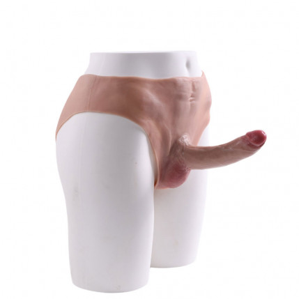 Cinta Peniana Estilo Tanga com Detalhes de Abdômen Masculino, Possui Pênis Realístico com Escroto – ONE-PIECE PENIS STRAP - 8319