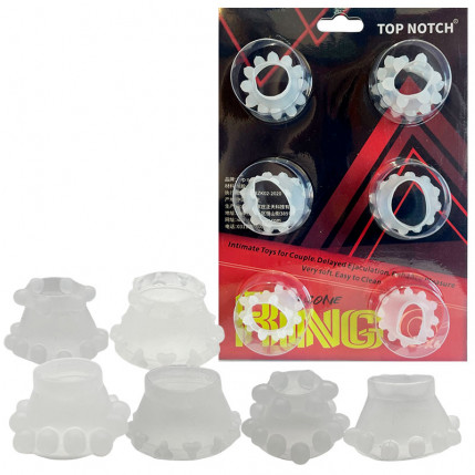 Kit com 6 Anéis Penianos – SILICONE RING - 8016
