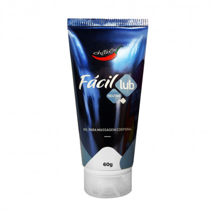 Fácil Lub Neutro Gel Para Massagem Corporal 60g Chillies