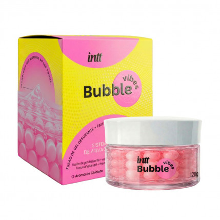 Bubble Vibes 3 Em 1 Lubrificante E Excitante Com Esferas E Jambu 120g Intt - 8006