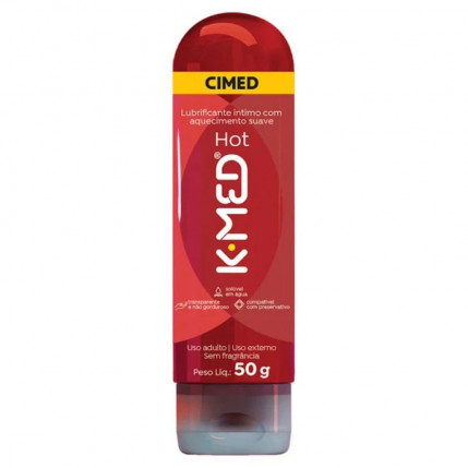 Gel Lubrificante Íntimo K-Med Hot Com 50G - 2679