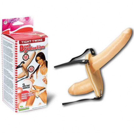 Cinta peniana com plug vaginal - DUAL SEDUCTION - NANMA