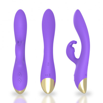 Vibrador Rabbit Ponto G e Estimulador Clitoriano com 9 modos de vibração - 8285