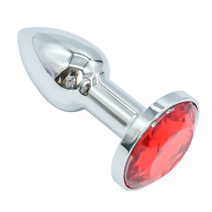 Plug anal de luxo em metal, com formato cônico, feito em alumínio fundido e polido a mão - tamanho Mini - 8028