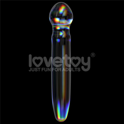 Penetrador de Vidro - 18,4cm Twilight Gleam Glass Dildo- Alluring Arc - LOVETOY - 8233