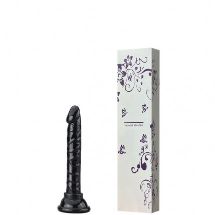 Pênis Realístico 14cm com Veias Salientes, Glande e Ventosa - 6696